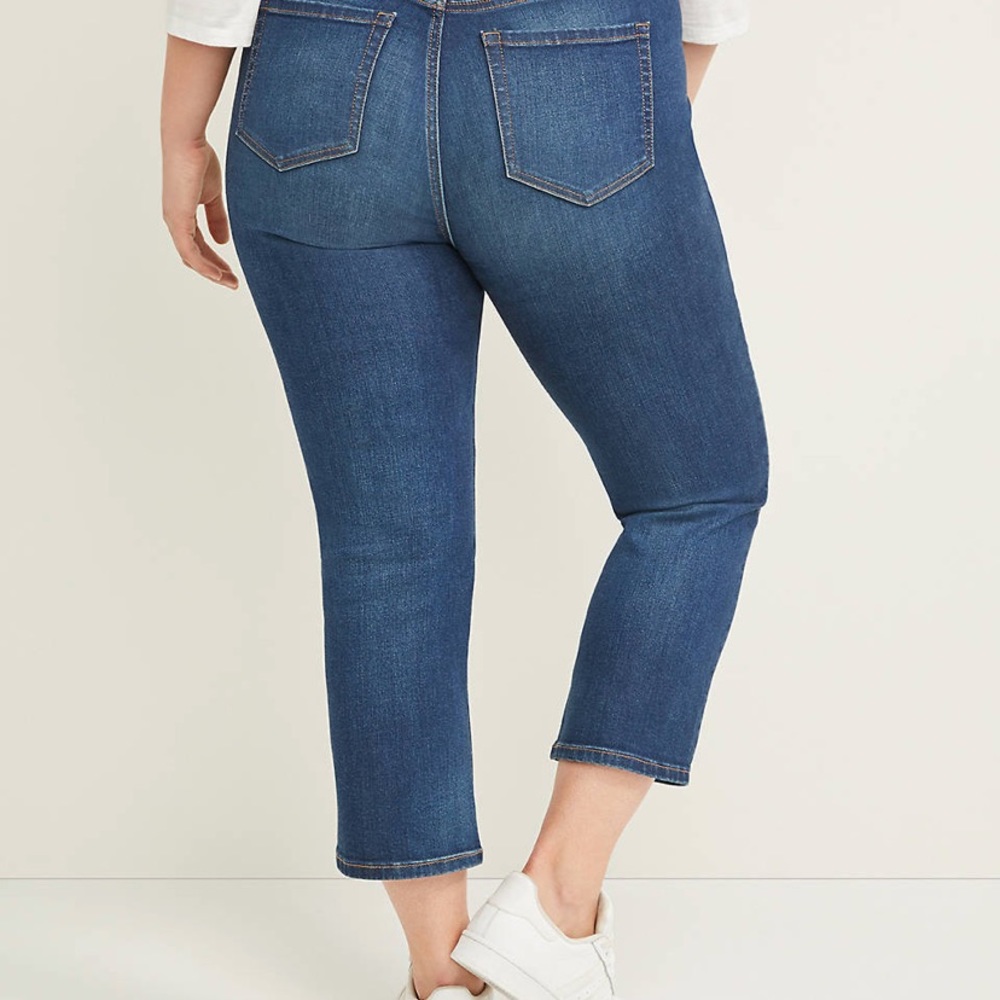 LB High Rise Essential Stretch Straight Crop